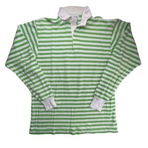 Vintage Thatcher & Cross striped rugby shirt made in USA men's large